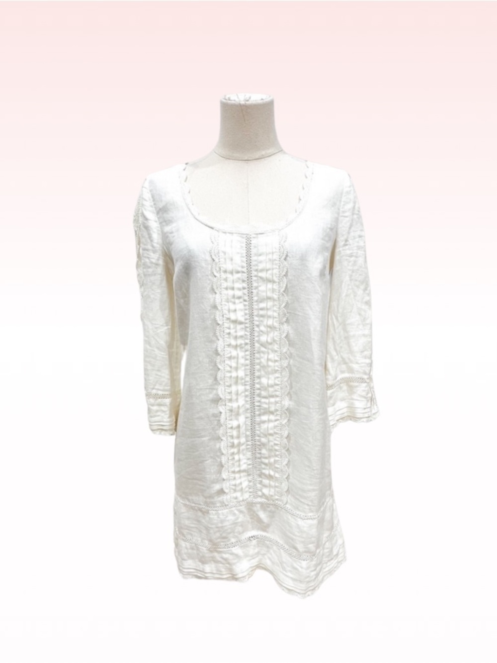 JUICY COUTURE Vintage White Linen Dress (Sz 4)